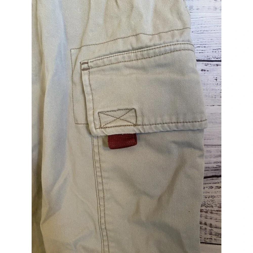 Mens abercrombie and fitch cargo shorts size M Tan, khaki, beige 9.5 inch inseam